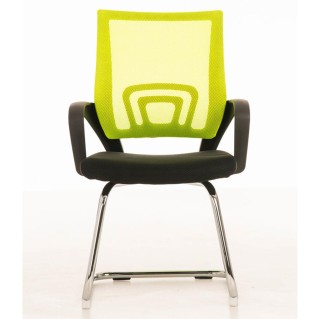 Silla de Confidente SEUL V en malla color amarillo 2