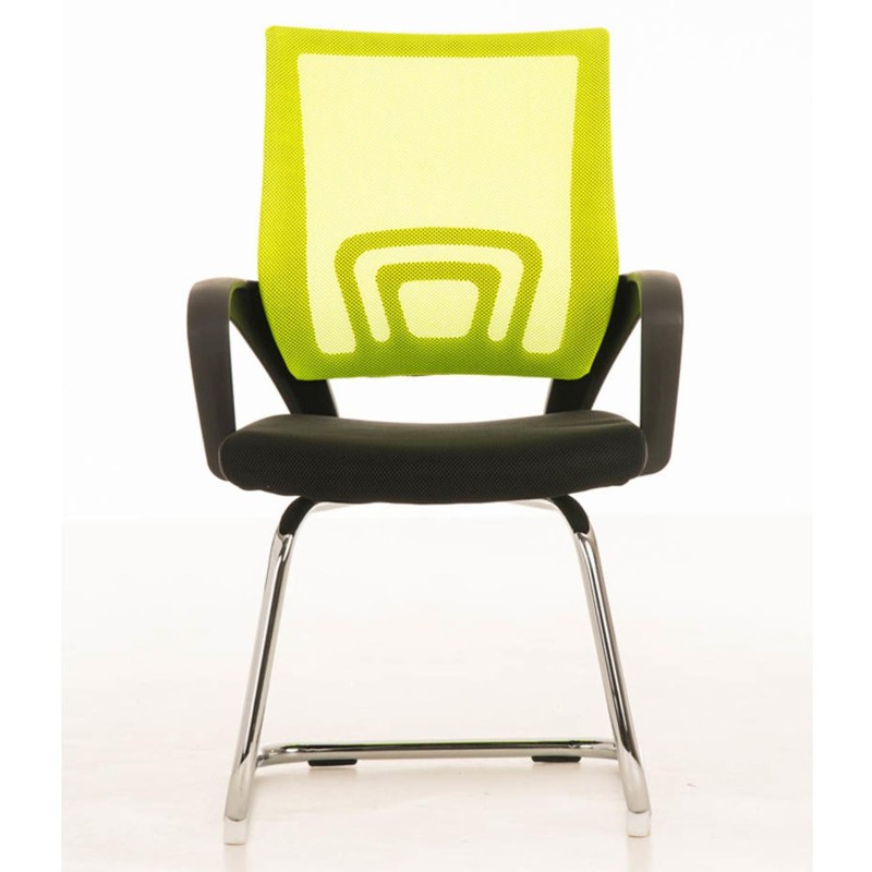 Silla de Confidente SEUL V en malla color amarillo