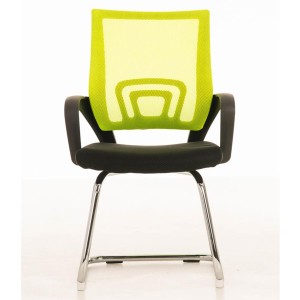 Silla de Confidente SEUL V en malla color amarillo