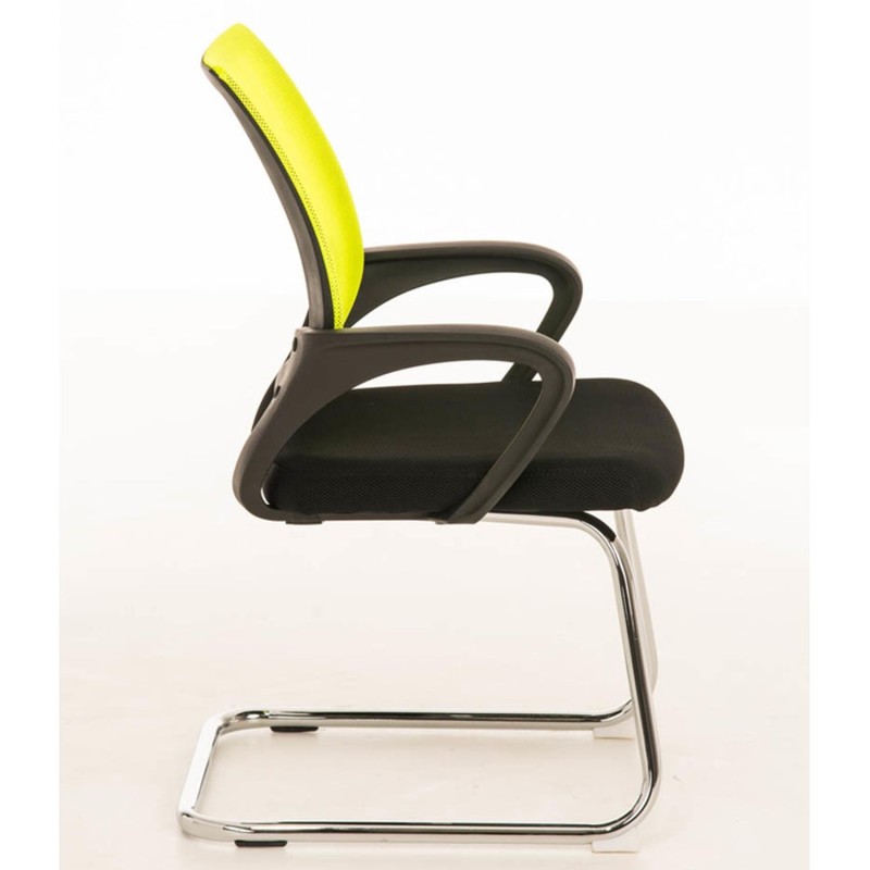 Silla de Confidente SEUL V en malla color amarillo