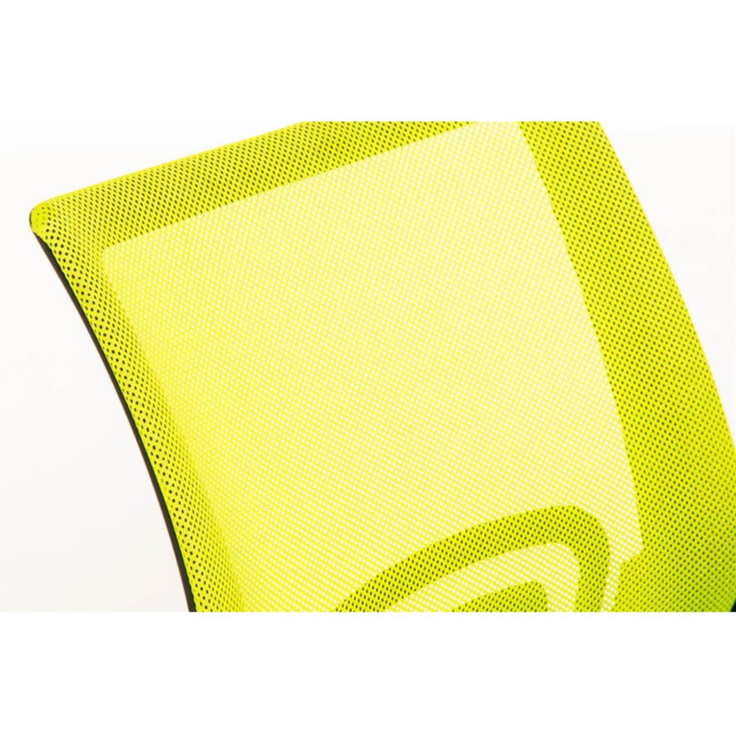 Silla de Confidente SEUL V, Bonito Diseño, Gran Asiento Acolchado, Amarillo
