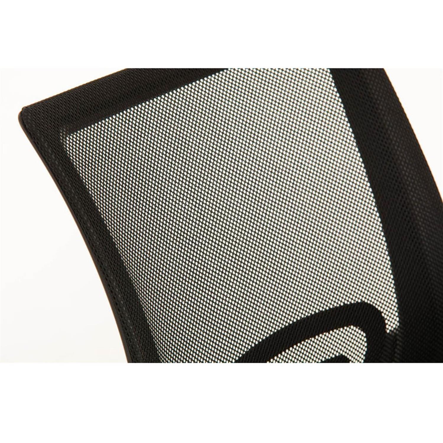 Silla de Confidente SEUL V, Bonito Diseño, Gran Asiento Acolchado, Color Negro
