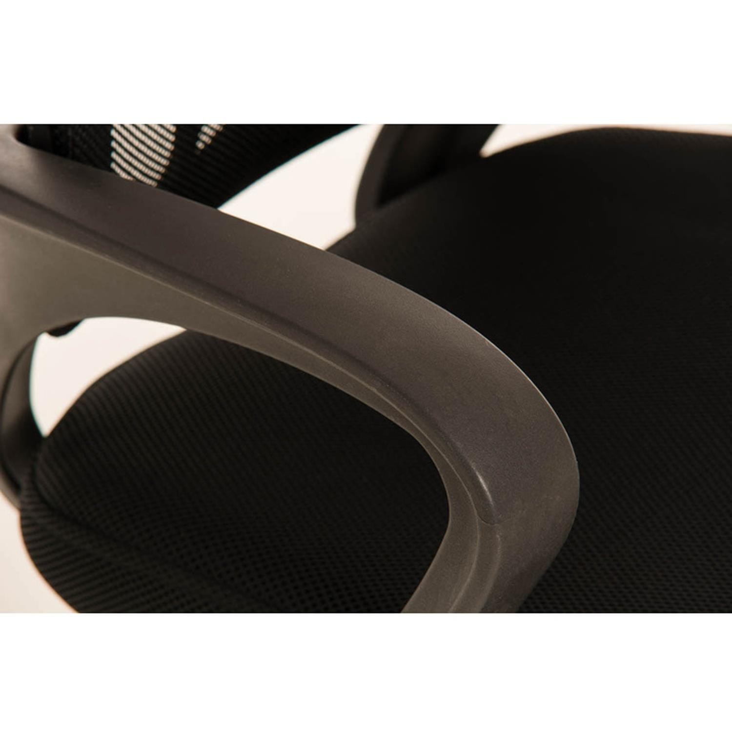 Silla de Confidente SEUL V, Bonito Diseño, Gran Asiento Acolchado, Color Negro