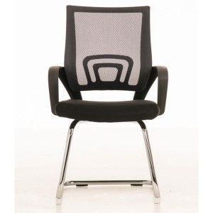 Silla de Confidente SEUL V en malla color negro
