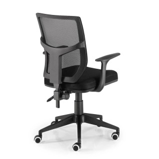 Silla de oficina JADE, diseño moderno, en negro 2