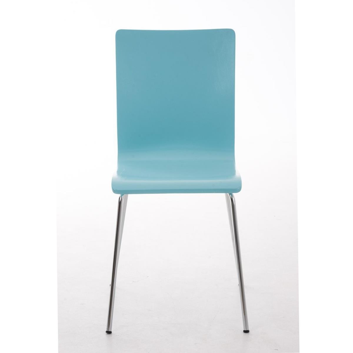 Silla de Confidente PERE, Patas Metálicas, en Madera color Negro