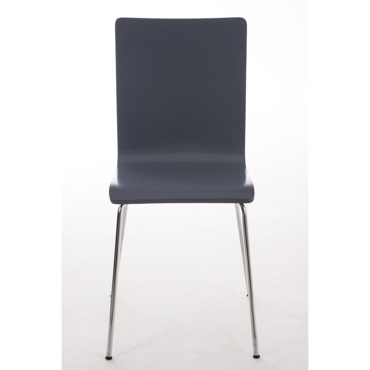 Silla de Confidente PERE, Patas Metálicas, en Madera color Negro
