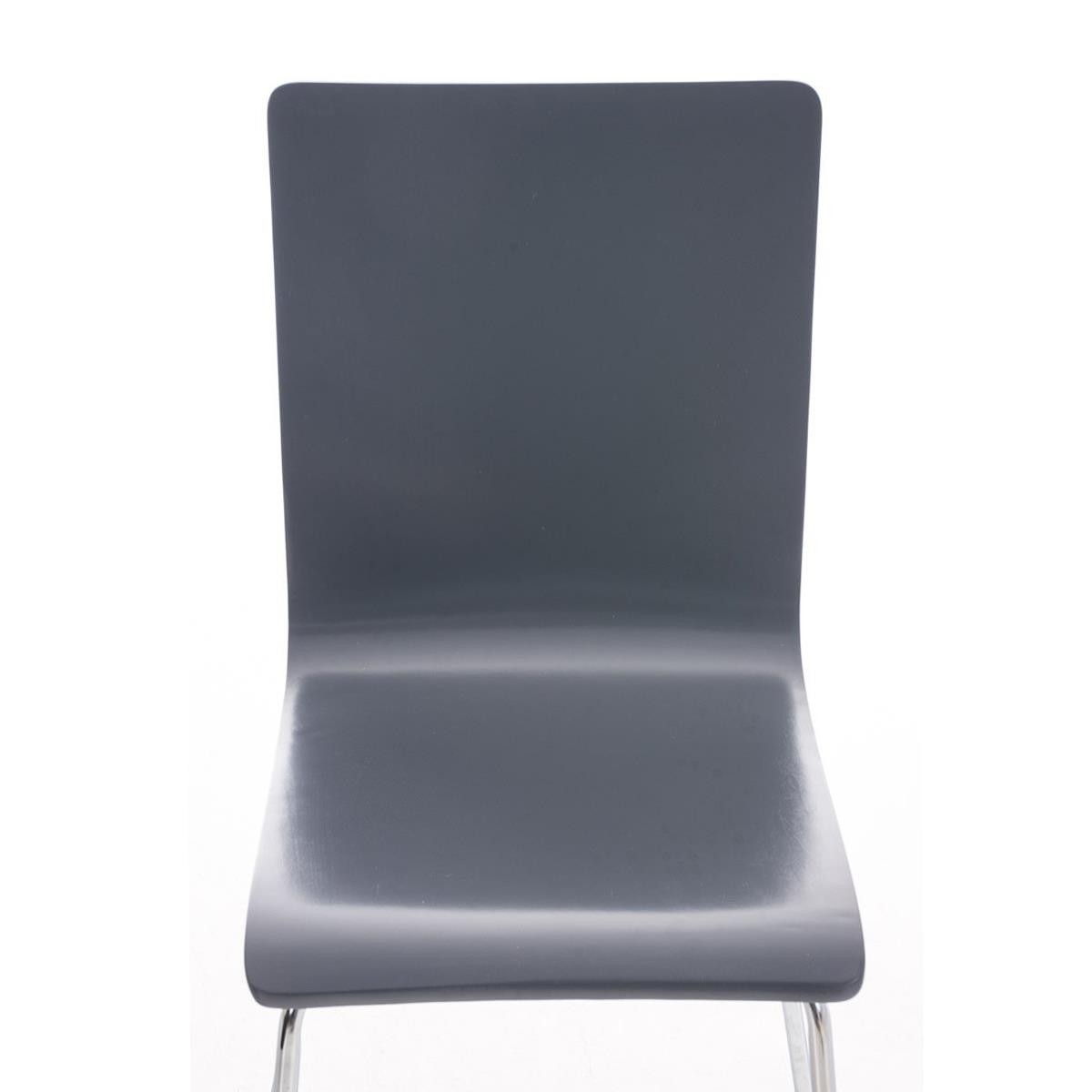 Silla de Confidente PERE, Patas Metálicas, en Madera color Negro
