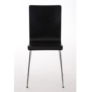 Silla de Confidente PERE, en madera color negro 2