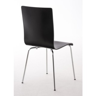 Silla de Confidente PERE, en madera color negro 2