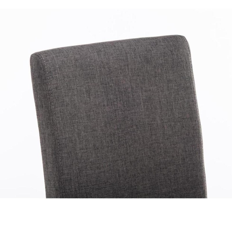 Silla de Confidente MITA TELA, patas marrones en color crema
