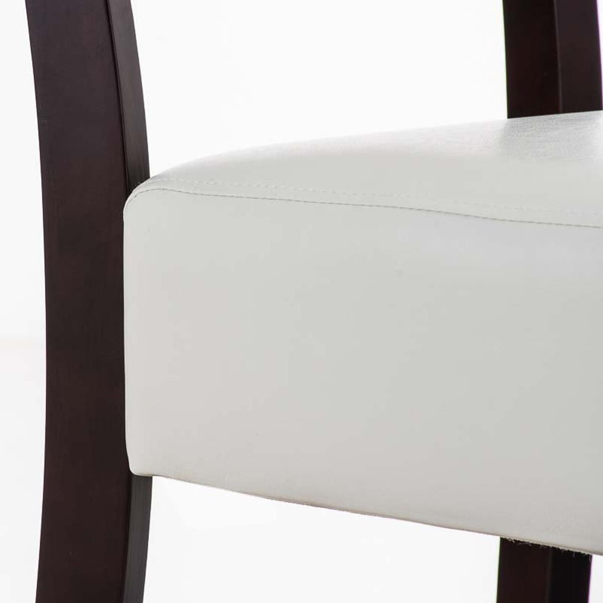 Silla de Confidente CAPULCO, Patas de Madera Marrones, color Negro