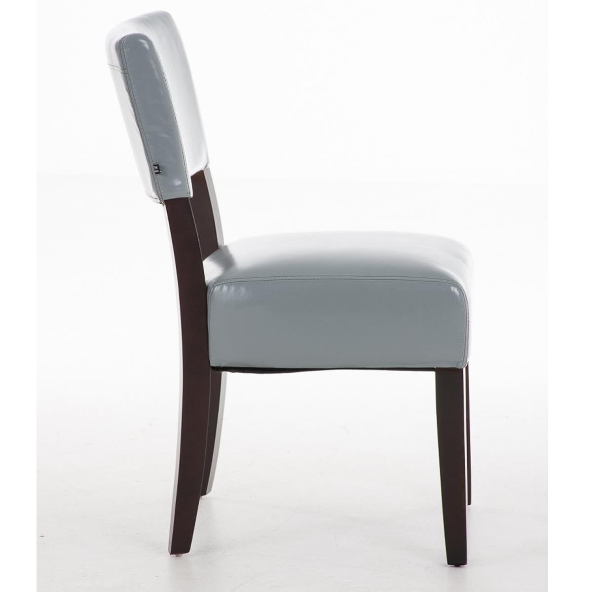 Silla de Confidente CAPULCO, Patas de Madera Marrones, color Negro