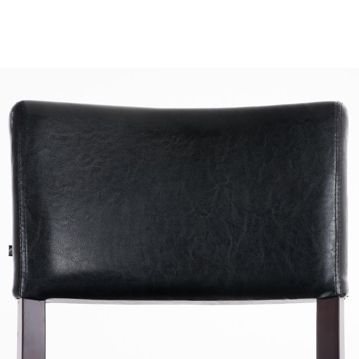 Silla de Confidente CAPULCO, Patas de Madera Marrones, color Negro