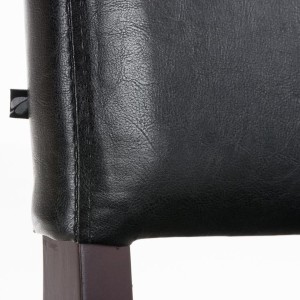 Silla de Confidente CAPULCO, patas marrones en color negro