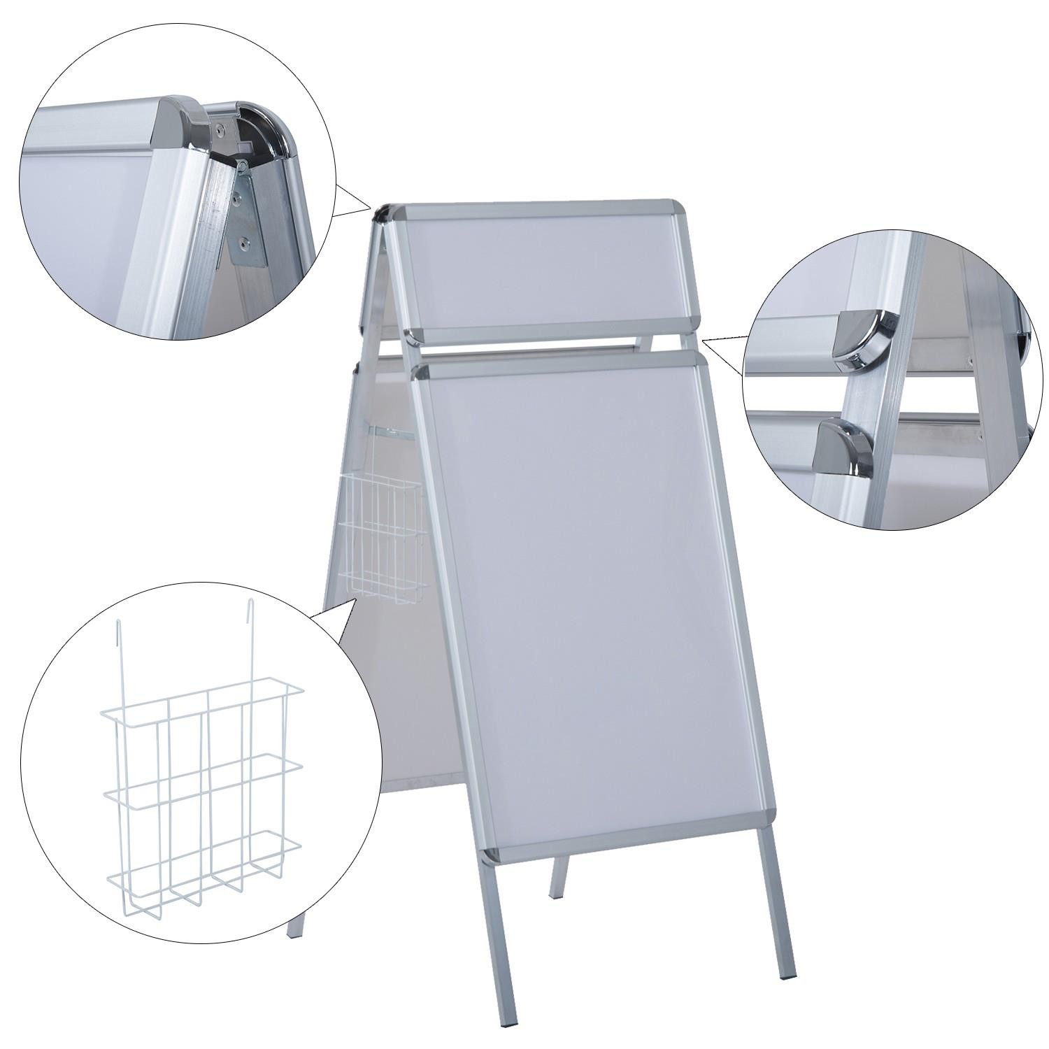 Panel Publicitario de Doble Cara ALEJO PRO, 64x8x144 cm, en Aluminio y PVC