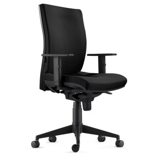 Silla Ergonómica KEVIN en Tela color Negro