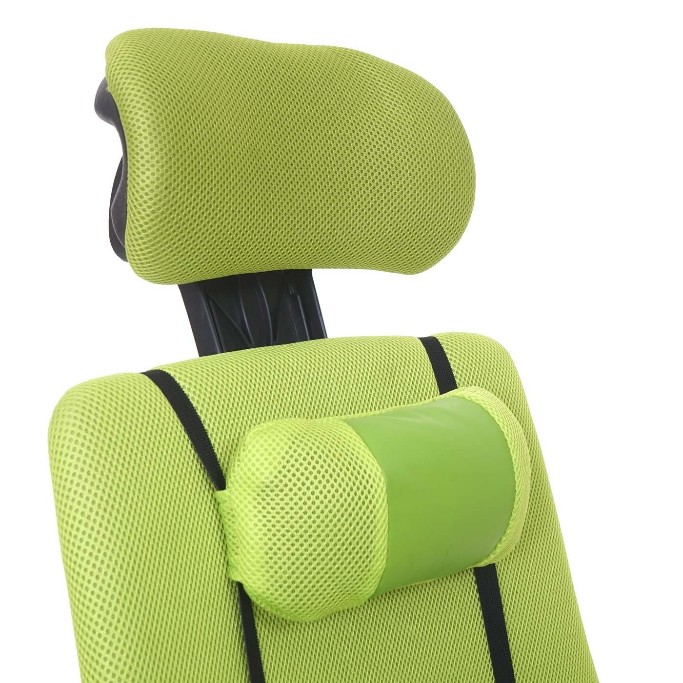 Silla Ergonómica FABIO, Reclinable, con Cojines, en Malla Transpirable color Negro