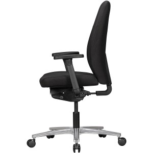 Silla ergonómica SARK BASE, ajustable, uso 8h en tela negra