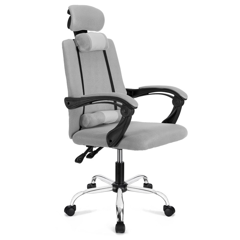 Silla Ergonomica FABIO reclinable, malla color negro