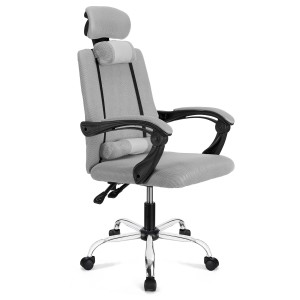 Silla Ergonomica FABIO reclinable, malla color negro