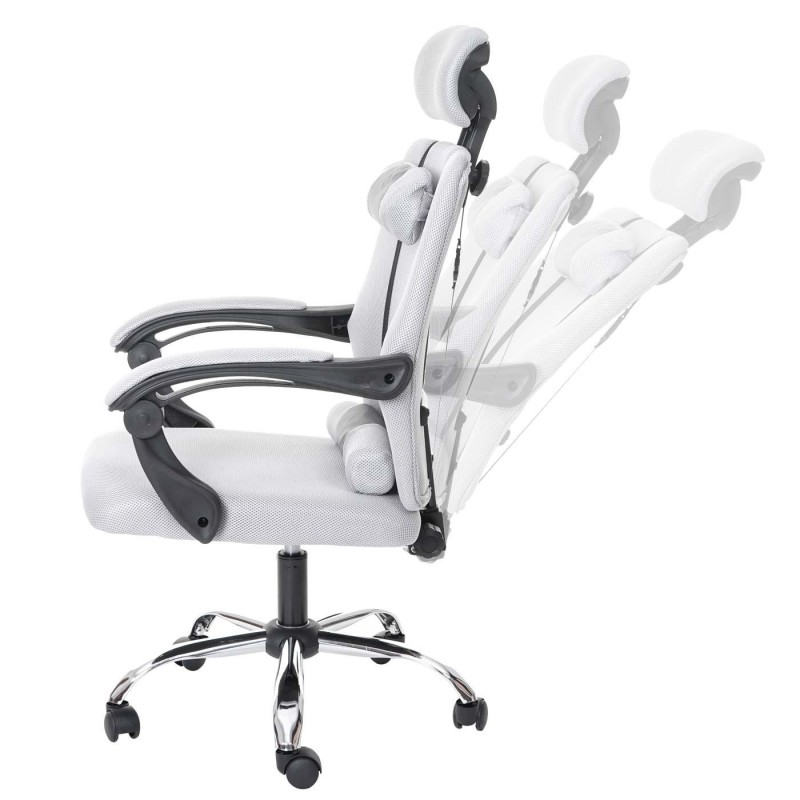 Silla Ergonomica FABIO reclinable, malla color negro