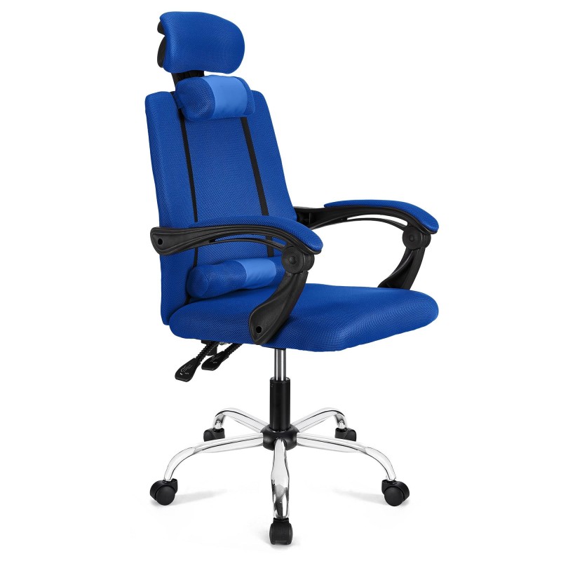 Silla Ergonomica FABIO reclinable, malla color negro