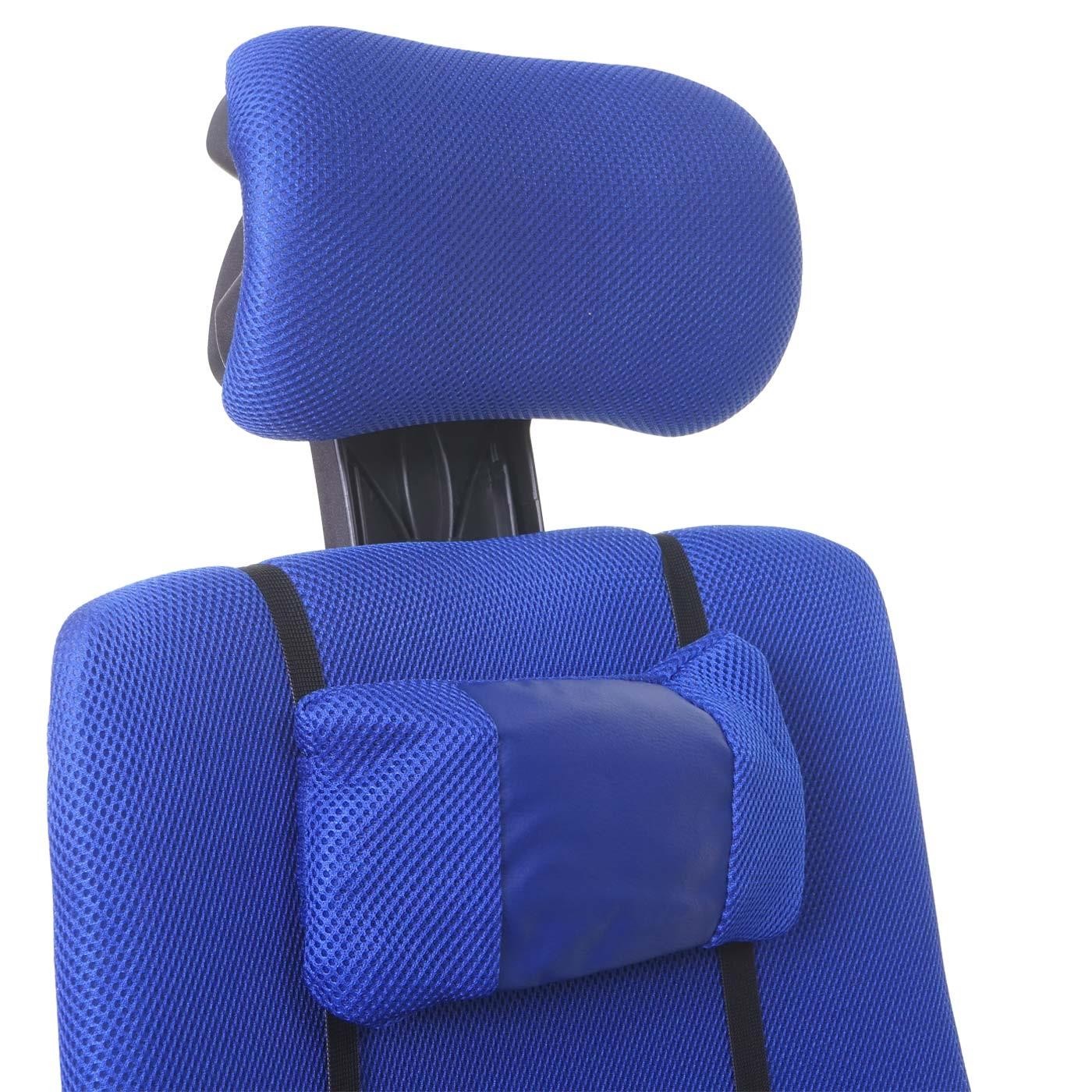 Silla Ergonómica FABIO, Reclinable, con Cojines, en Malla Transpirable color Negro