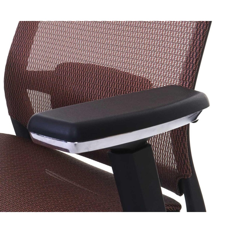 Silla de oficina NUTAL totalmente ajustable en malla color negro/gris