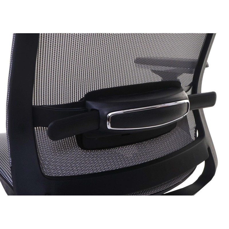 Silla de oficina NUTAL totalmente ajustable en malla color negro/gris