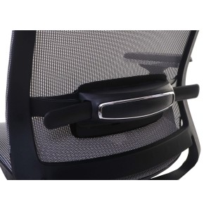Silla de oficina NUTAL totalmente ajustable en malla color negro/gris