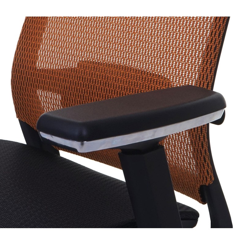 Silla de oficina NUTAL totalmente ajustable en malla color negro/gris