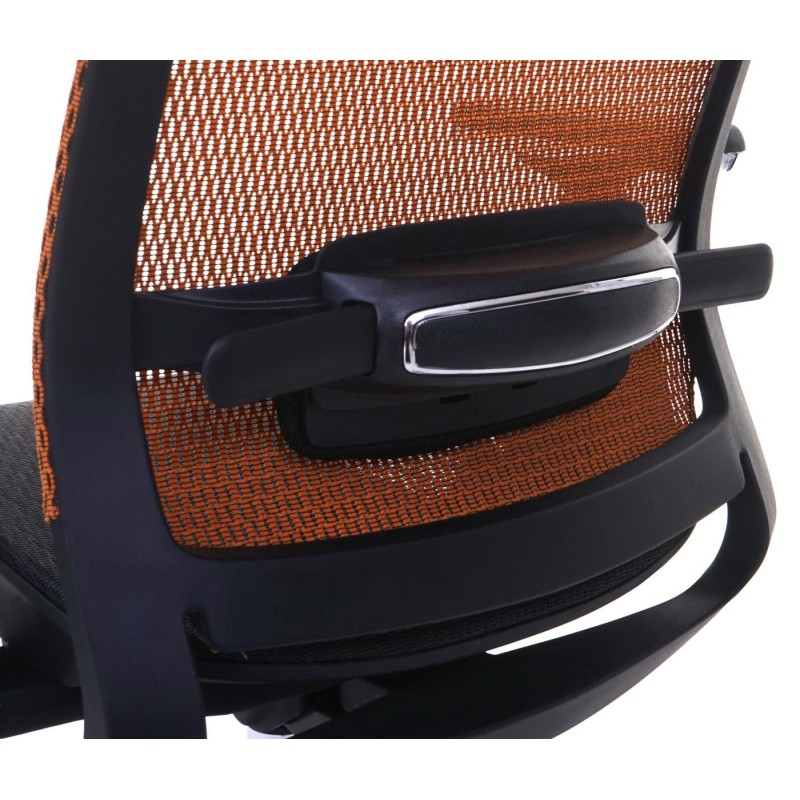 Silla de oficina NUTAL totalmente ajustable en malla color negro/gris