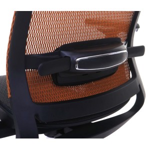 Silla de oficina NUTAL totalmente ajustable en malla color negro/gris