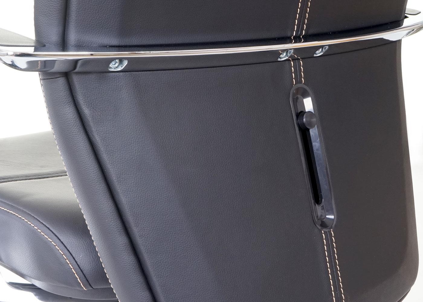 Sillón de Oficina PINAT, Ergonómico, Gran Calidad y Diseño, En Piel Natural color Negro