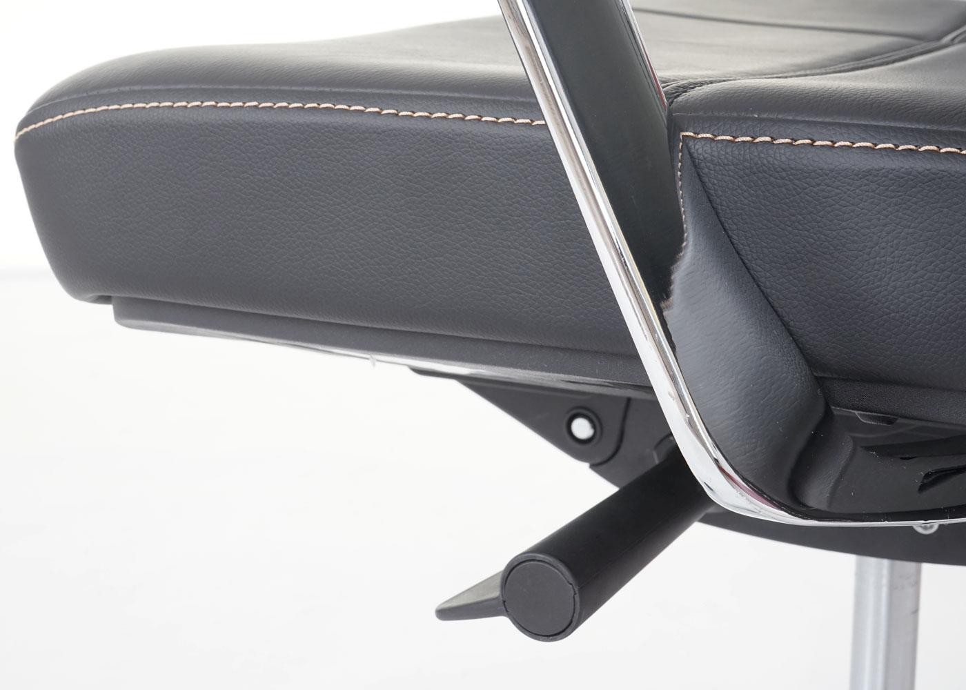 Sillón de Oficina PINAT, Ergonómico, Gran Calidad y Diseño, En Piel Natural color Negro