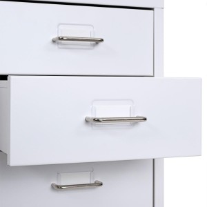 Archivador HUT 6 CAJONES, 69x28x44 cm, en Acero color Blanco