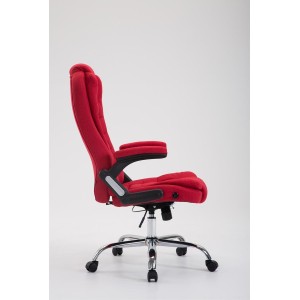 Sillón de Oficina SAN ANTONIO TELA, Gran acolchado, color Negro