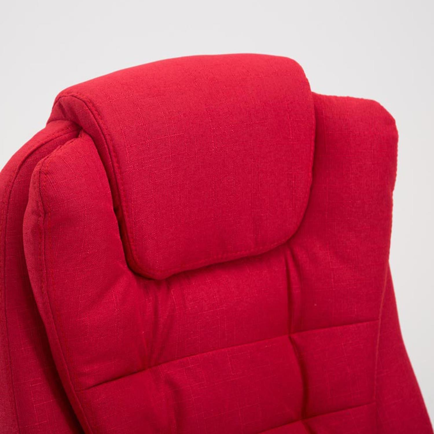 Sillón de Oficina SAN ANTONIO TELA, Gran Acolchado, Resistente hasta 150 kg, en Negro