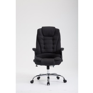Sillón de Oficina SAN ANTONIO TELA, Gran acolchado, color Negro 2
