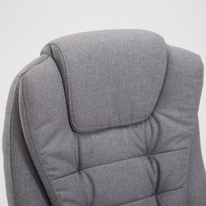 Sillón de Oficina SAN ANTONIO TELA, Gran acolchado, color Negro