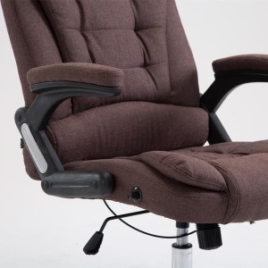 Sillón de Oficina SAN ANTONIO TELA, Gran acolchado, color Negro