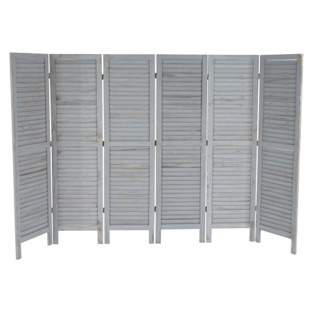 Biombo de madera LEO,170x276x2cm, muy elegante, color gris 2
