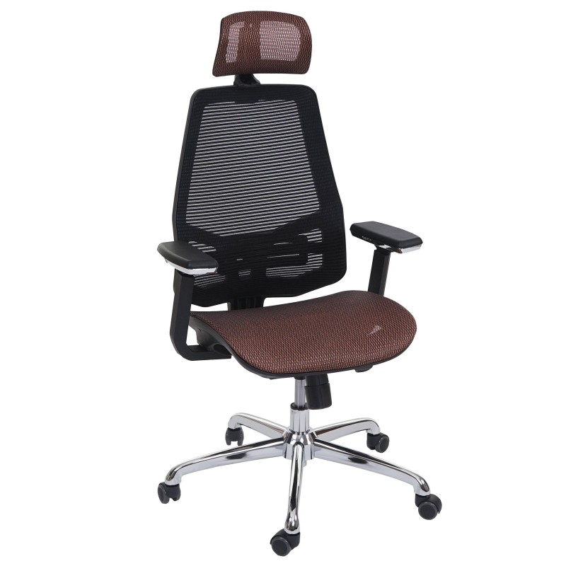 Silla Ergonómica BREND, ajustable, en malla negro
