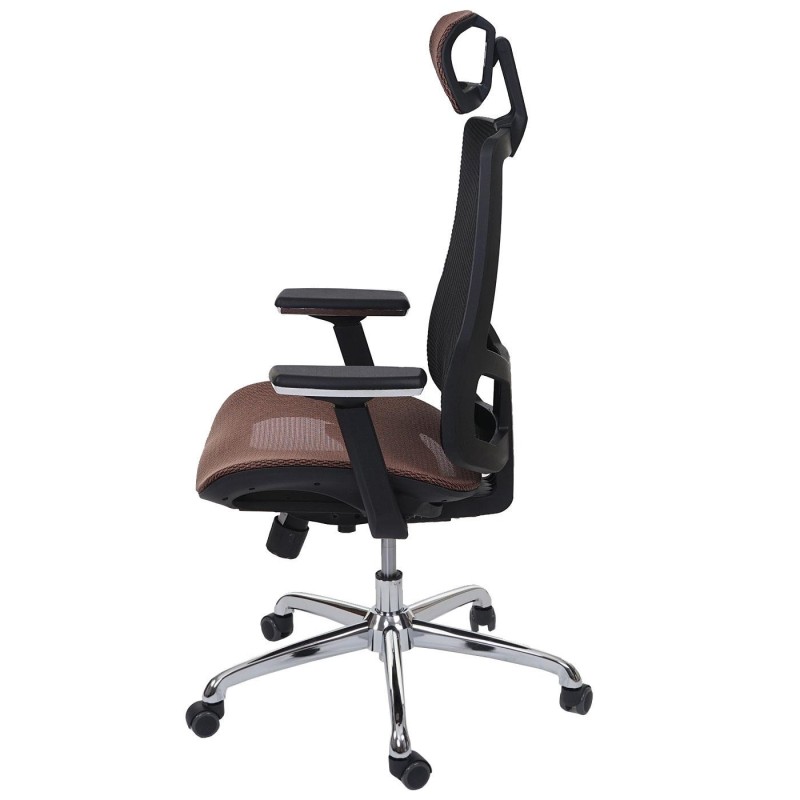 Silla Ergonómica BREND, ajustable, en malla negro