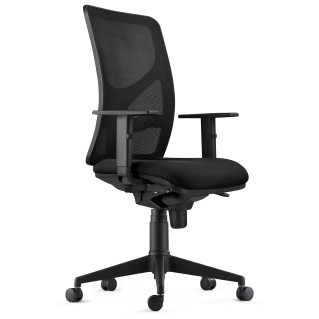 Silla de Oficina MILO en Tela color Negro