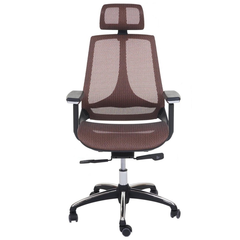Silla Ergonómica ALAN, ajustable, en malla negro y gris