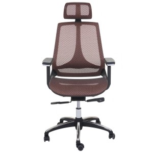 Silla Ergonómica ALAN, ajustable, en malla negro y gris