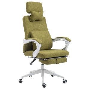Sillón de Oficina ADRIANO, Reposapiés Extensible, color Negro
