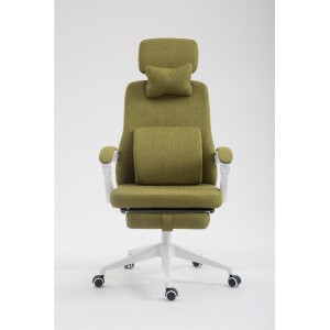 Sillón de Oficina ADRIANO, Reposapiés Extensible, color Negro